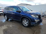 2016 Honda Pilot Lx Blue vin: 5FNYF6H14GB112698