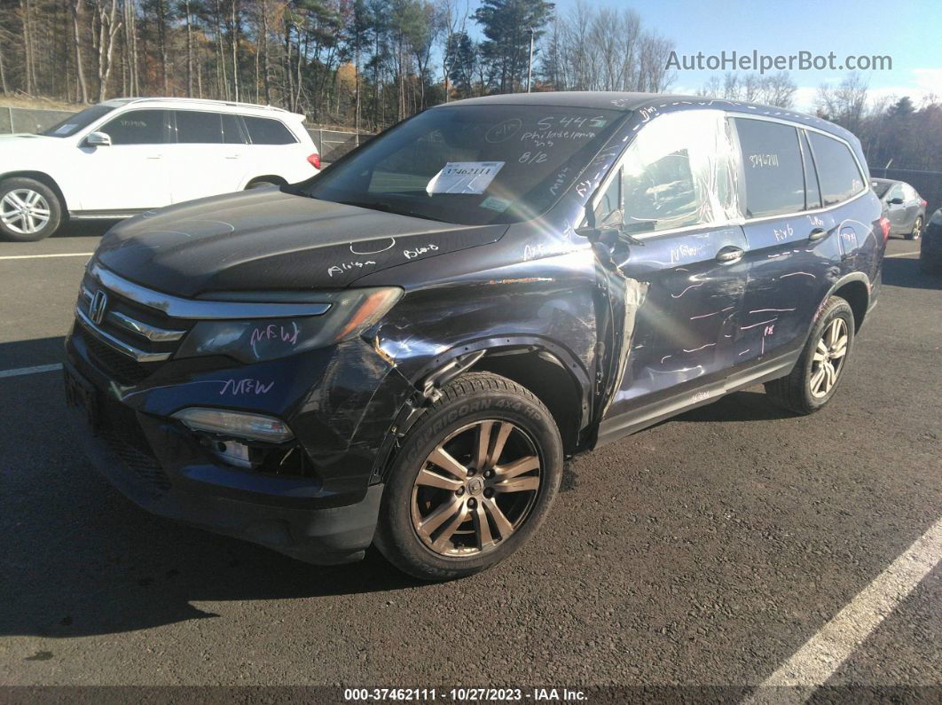 2016 Honda Pilot Lx Dark Blue vin: 5FNYF6H15GB037297