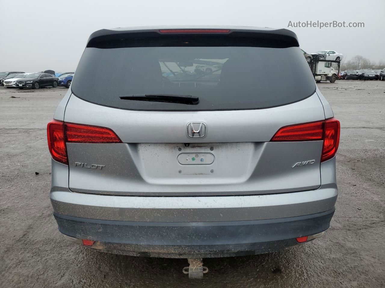 2016 Honda Pilot Lx Серебряный vin: 5FNYF6H15GB078223