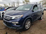 2017 Honda Pilot Lx Синий vin: 5FNYF6H19HB079926