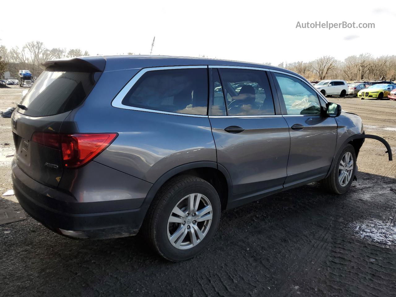 2016 Honda Pilot Lx Charcoal vin: 5FNYF6H1XGB045234