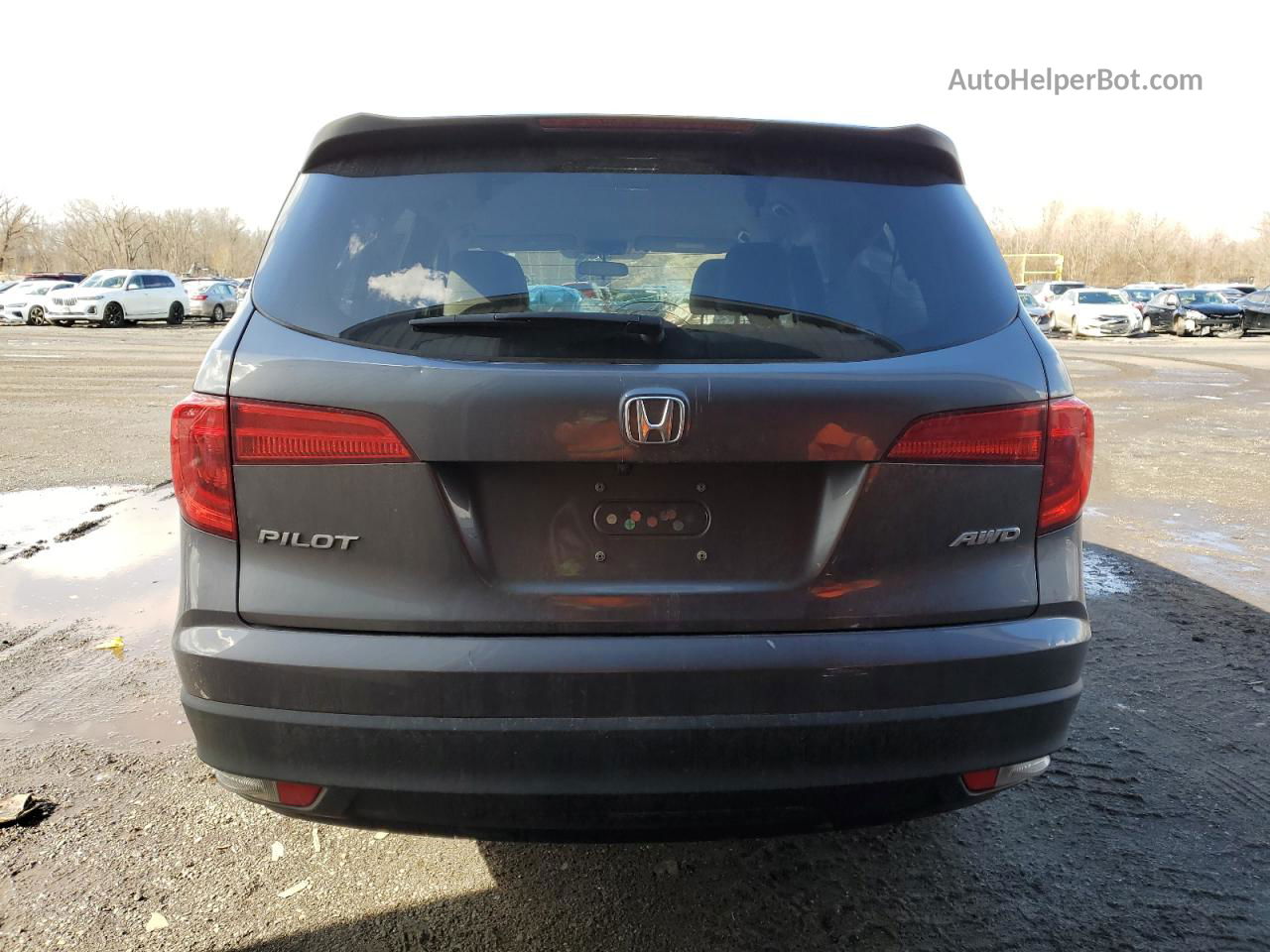 2016 Honda Pilot Lx Угольный vin: 5FNYF6H1XGB045234