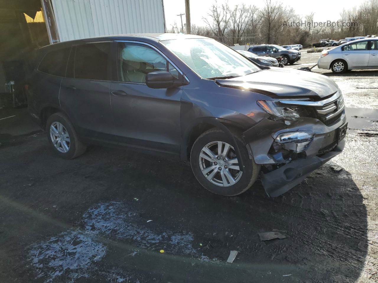 2016 Honda Pilot Lx Charcoal vin: 5FNYF6H1XGB045234