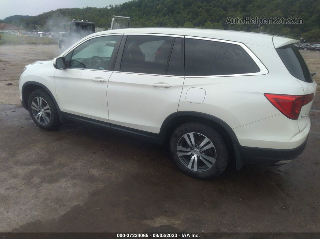 2017 Honda Pilot Ex White vin: 5FNYF6H32HB100777