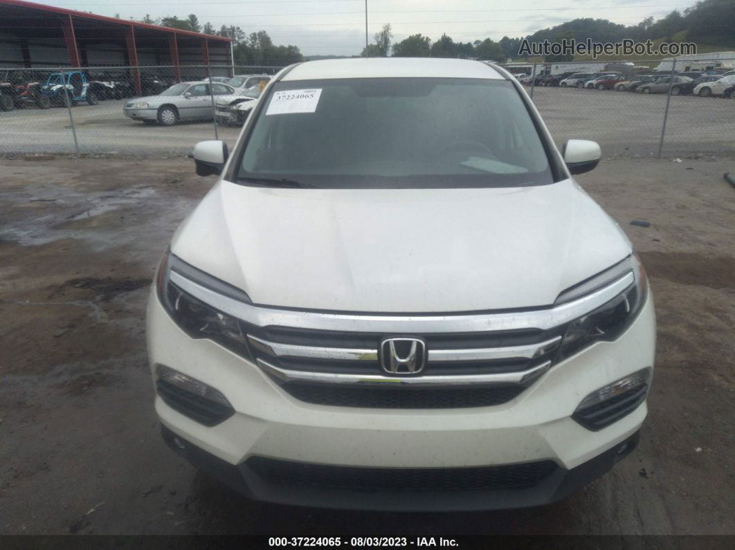 2017 Honda Pilot Ex White vin: 5FNYF6H32HB100777