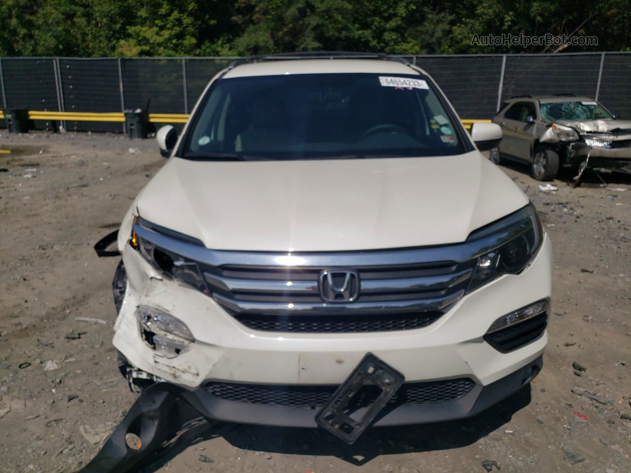 2016 Honda Pilot Ex White vin: 5FNYF6H33GB044265