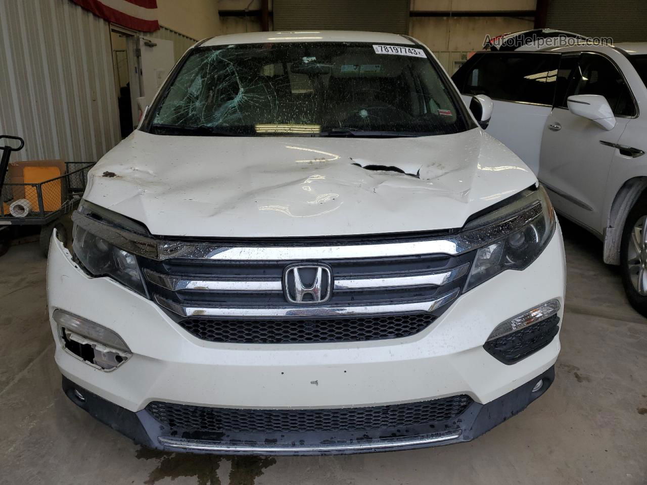 2016 Honda Pilot Ex Белый vin: 5FNYF6H34GB010965