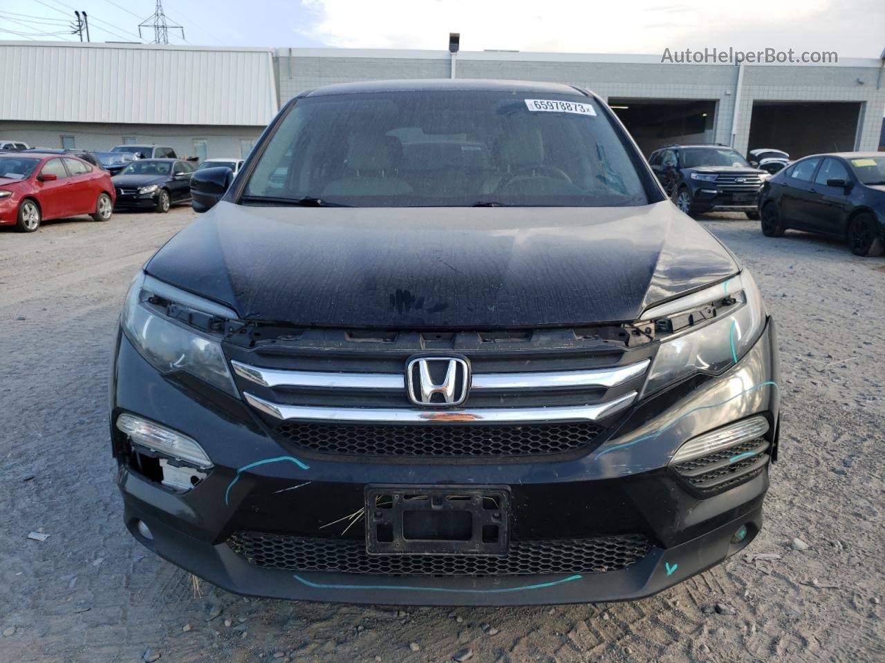 2016 Honda Pilot Ex Черный vin: 5FNYF6H34GB105347