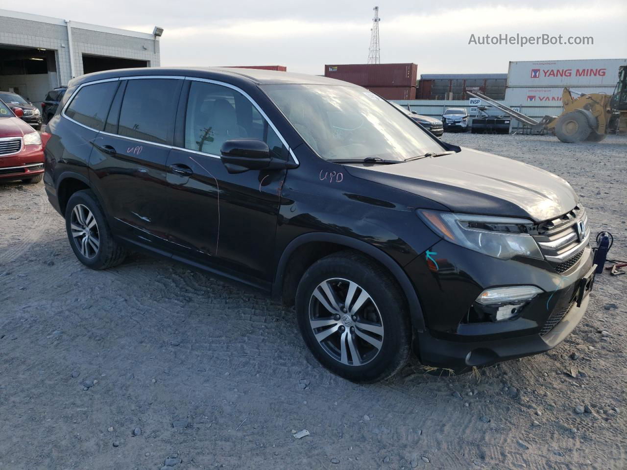 2016 Honda Pilot Ex Черный vin: 5FNYF6H34GB105347