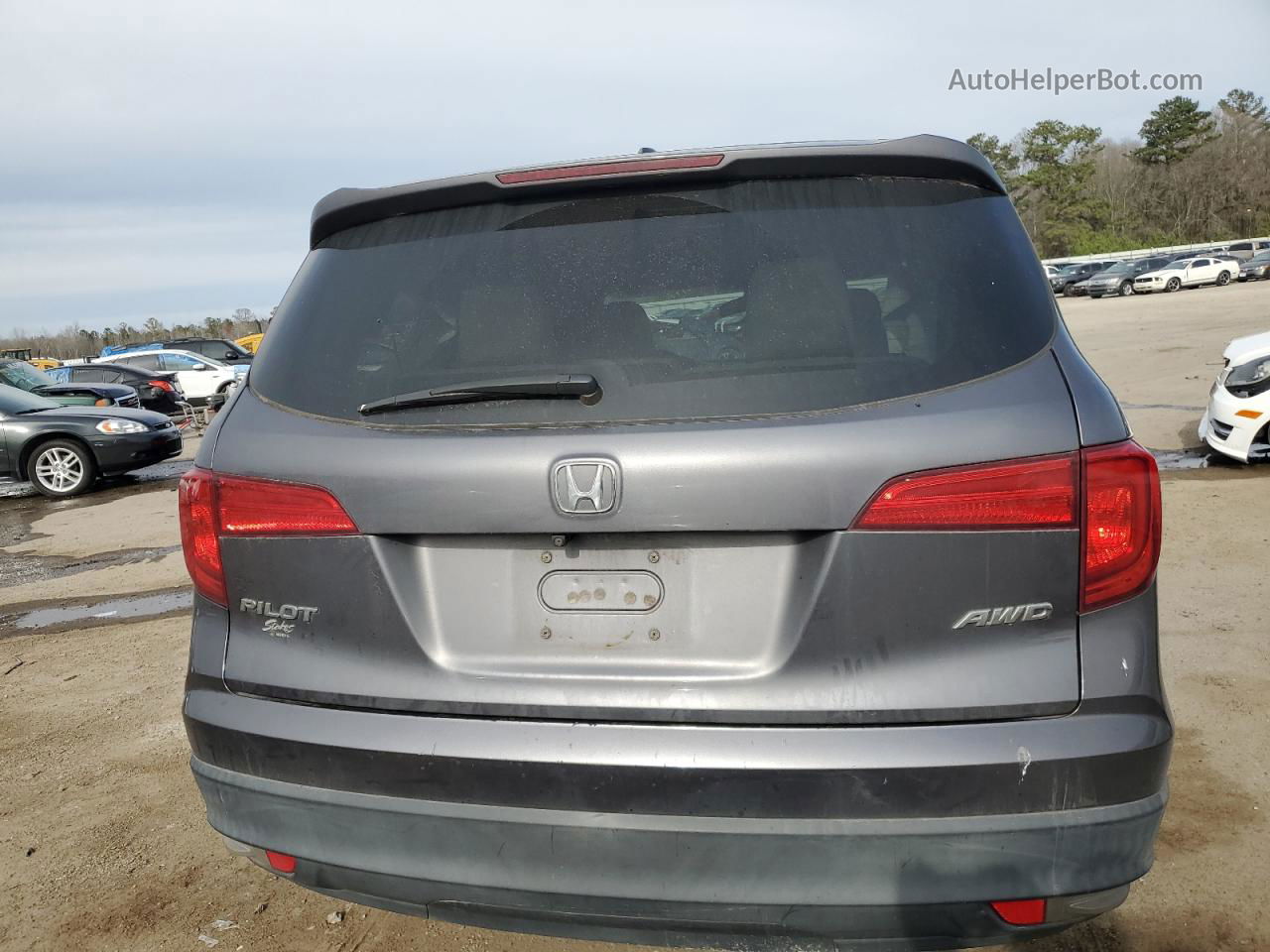 2016 Honda Pilot Ex Gray vin: 5FNYF6H35GB097503