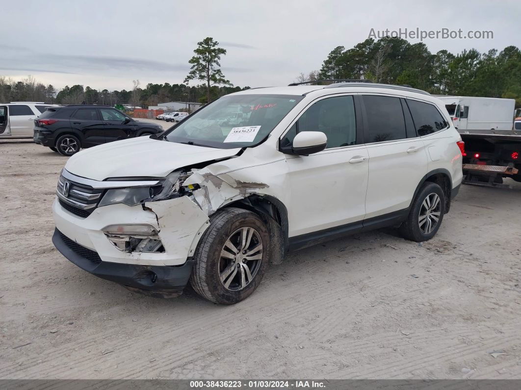 2016 Honda Pilot Ex White vin: 5FNYF6H36GB054434