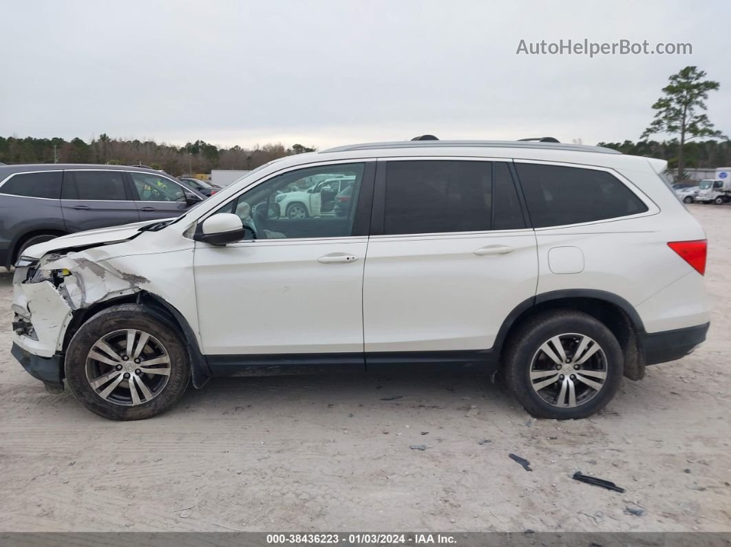 2016 Honda Pilot Ex White vin: 5FNYF6H36GB054434