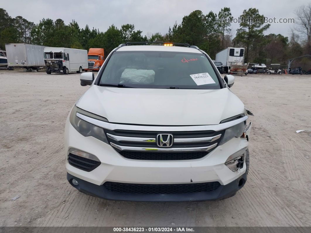 2016 Honda Pilot Ex White vin: 5FNYF6H36GB054434