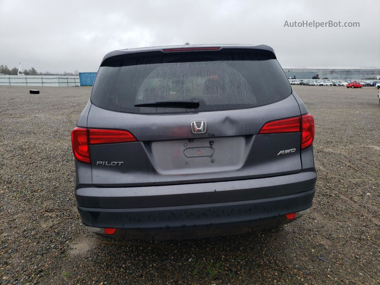 2017 Honda Pilot Ex Gray vin: 5FNYF6H36HB093462