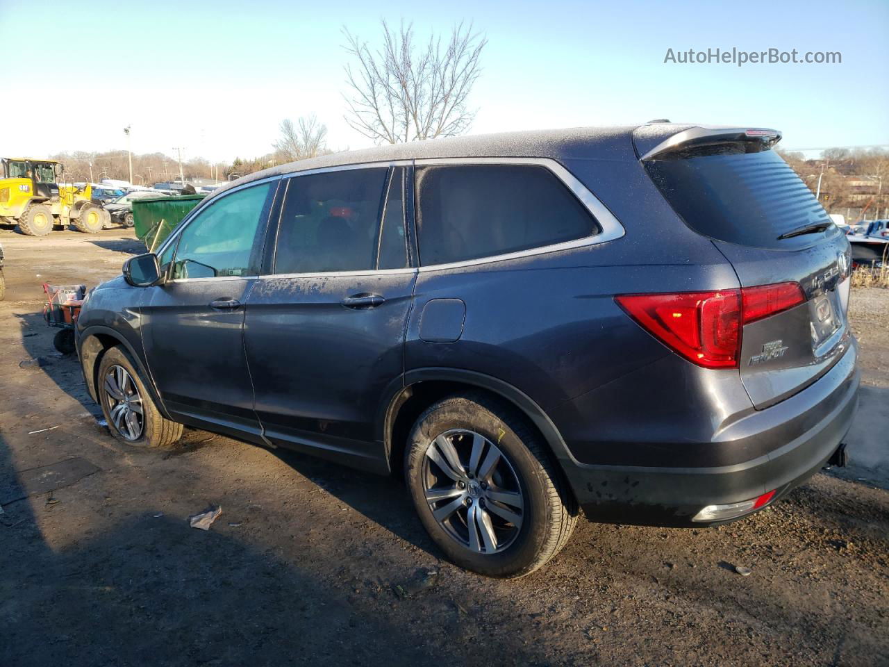 2017 Honda Pilot Ex Gray vin: 5FNYF6H36HB093591