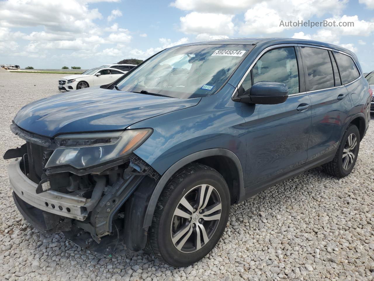 2016 Honda Pilot Ex Blue vin: 5FNYF6H38GB062731