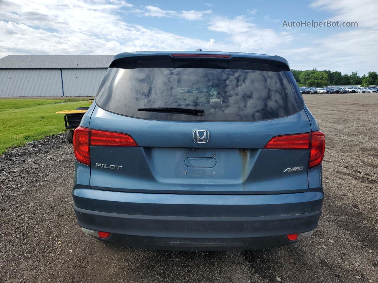 2016 Honda Pilot Ex Blue vin: 5FNYF6H39GB096144