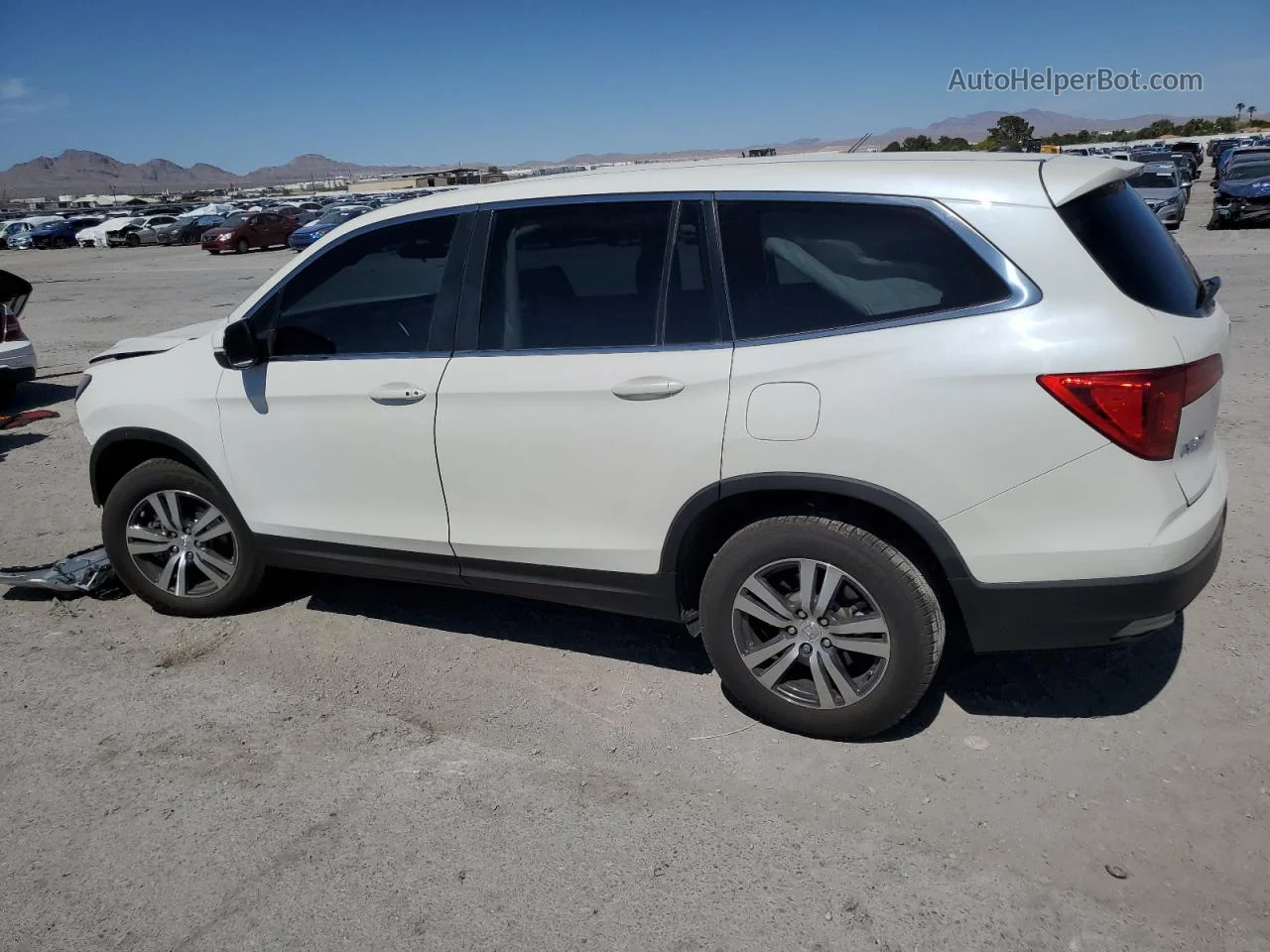 2017 Honda Pilot Ex Белый vin: 5FNYF6H39HB034311