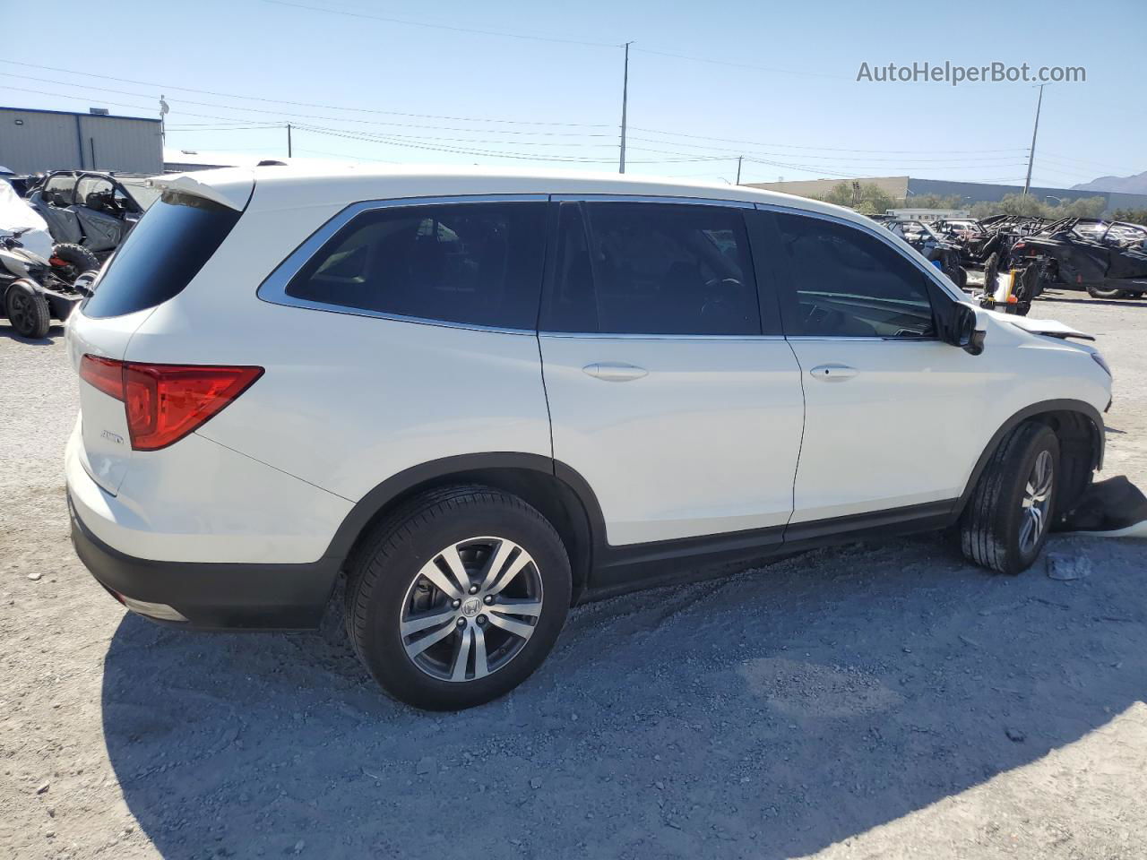 2017 Honda Pilot Ex Белый vin: 5FNYF6H39HB034311