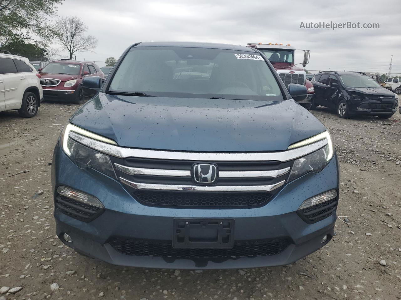 2017 Honda Pilot Ex Blue vin: 5FNYF6H42HB104966