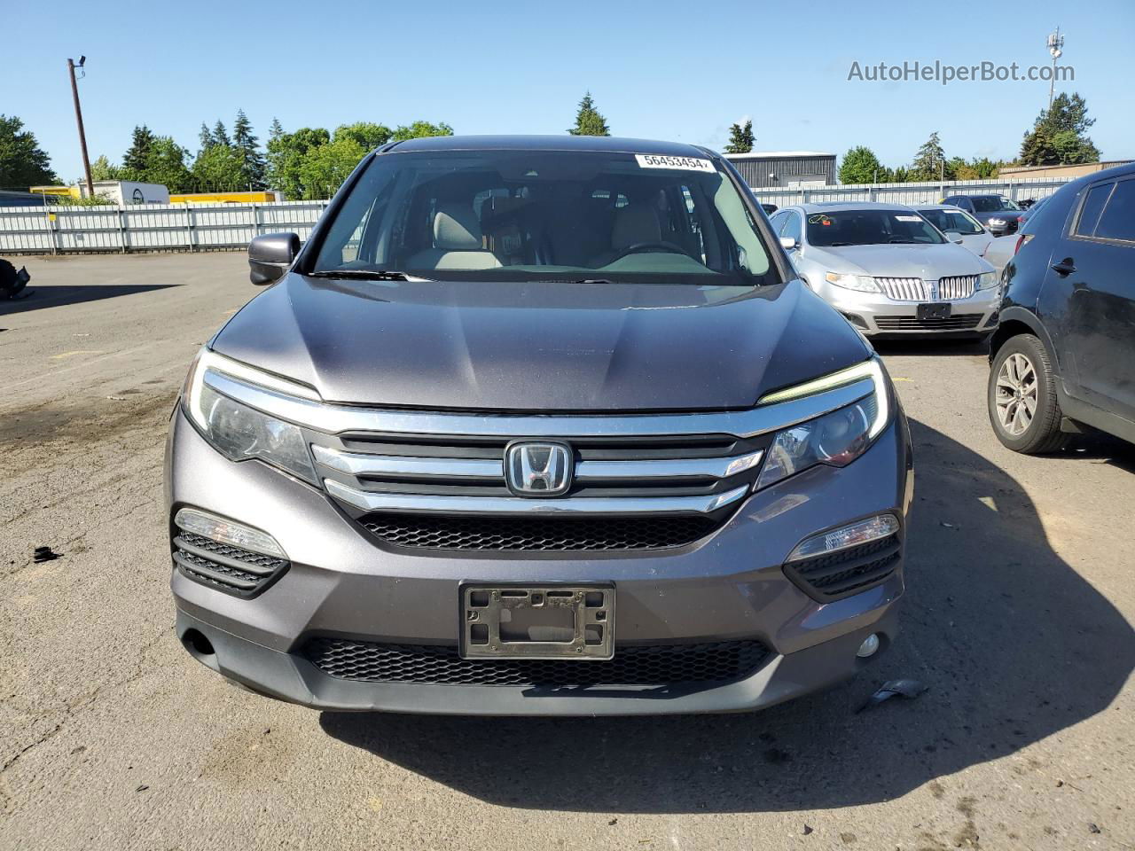 2016 Honda Pilot Ex Blue vin: 5FNYF6H45GB032661