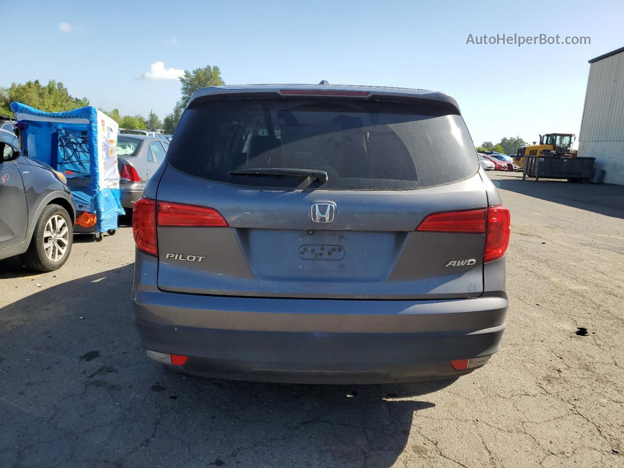 2016 Honda Pilot Ex Blue vin: 5FNYF6H45GB032661