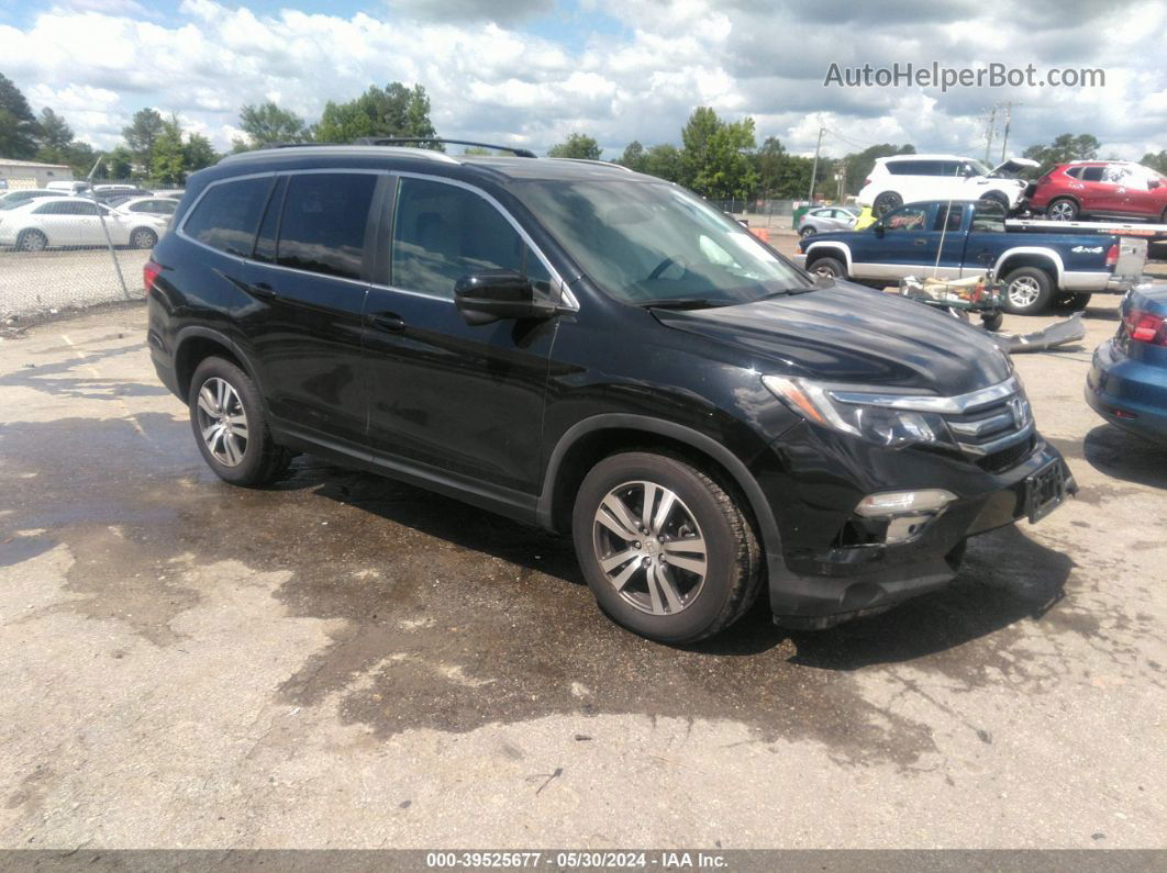 2016 Honda Pilot Ex-l Black vin: 5FNYF6H50GB114712