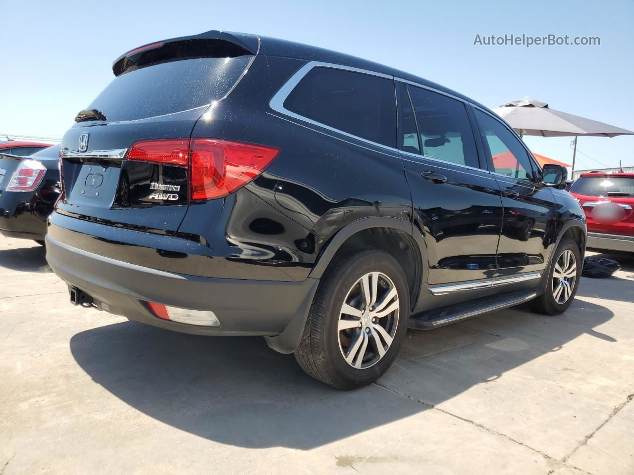 2017 Honda Pilot Exl Черный vin: 5FNYF6H50HB019083