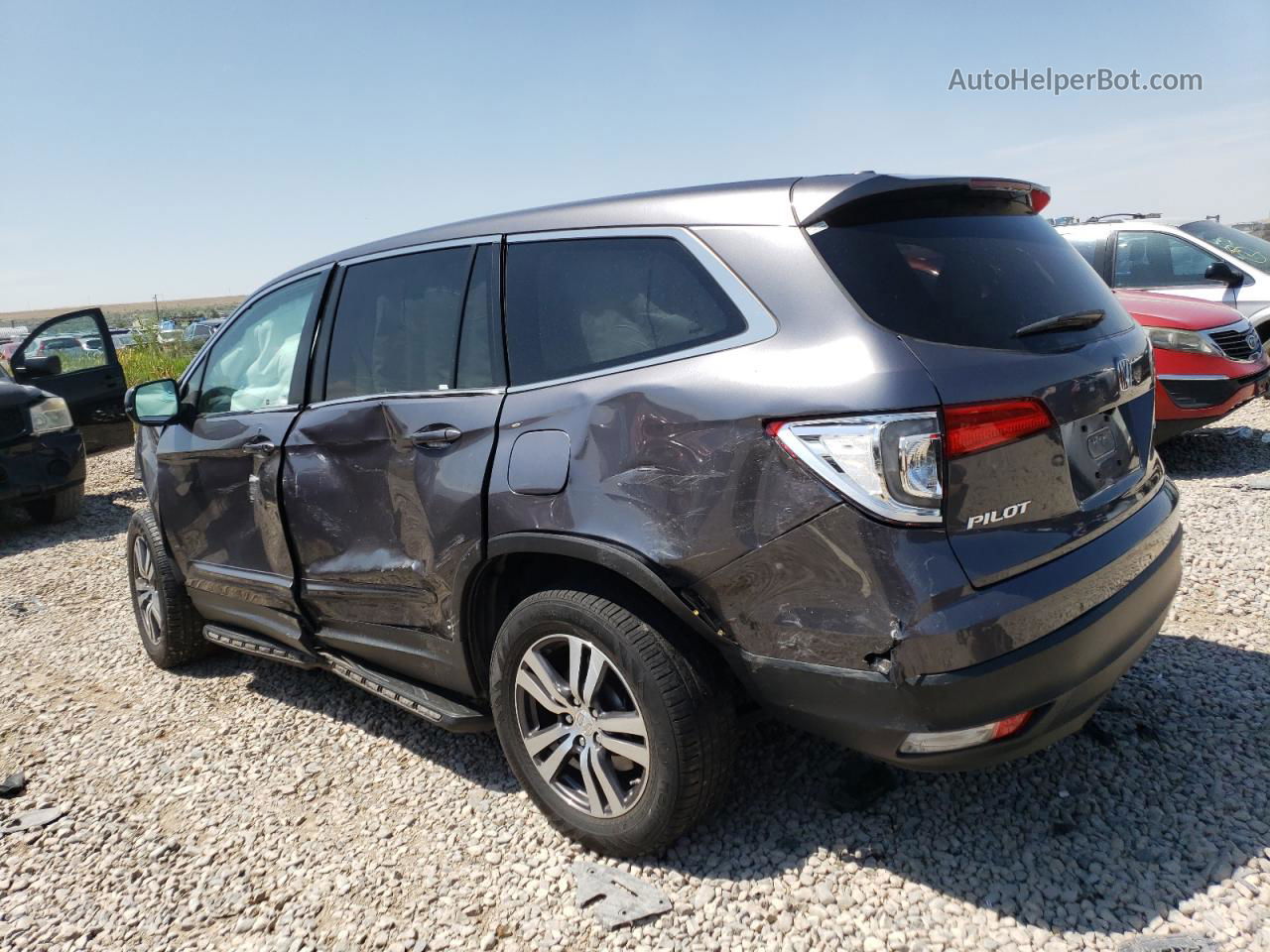 2017 Honda Pilot Exl Gray vin: 5FNYF6H50HB036479