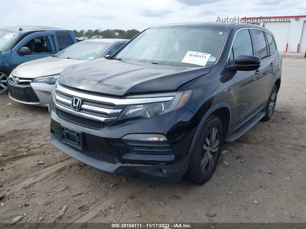 2017 Honda Pilot Ex-l Black vin: 5FNYF6H50HB038894