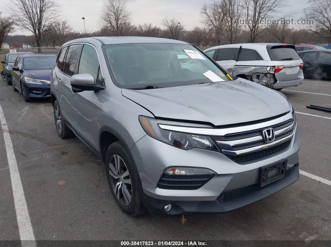 2017 Honda Pilot Ex-l Silver vin: 5FNYF6H50HB056215