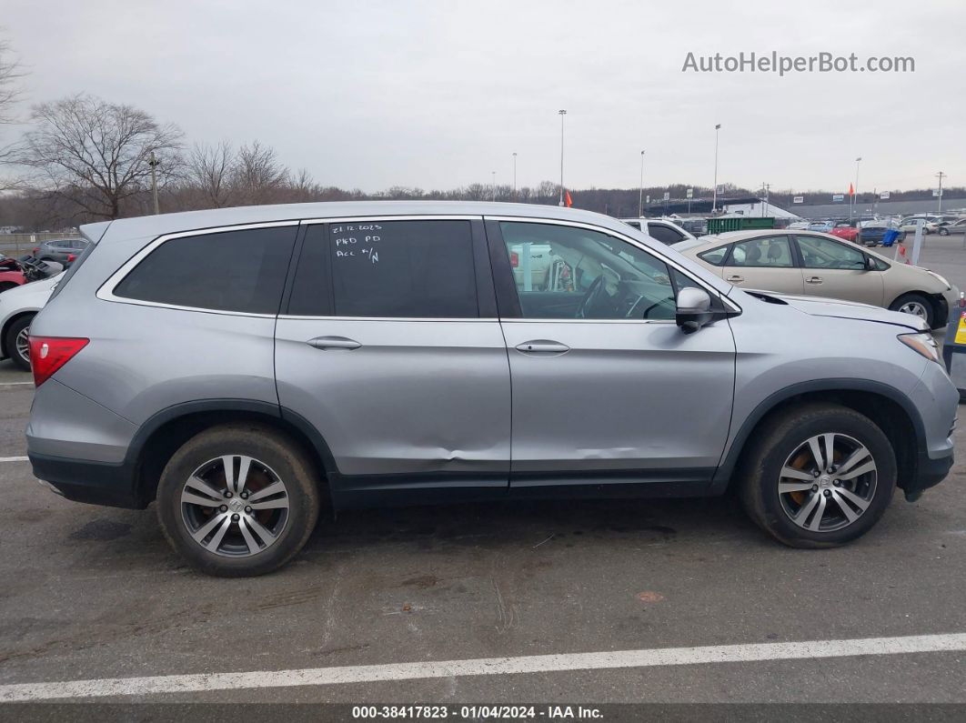 2017 Honda Pilot Ex-l Silver vin: 5FNYF6H50HB056215