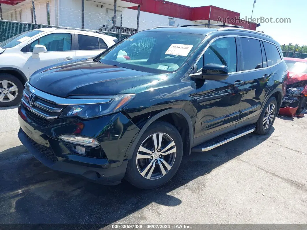 2017 Honda Pilot Ex-l Green vin: 5FNYF6H50HB103565