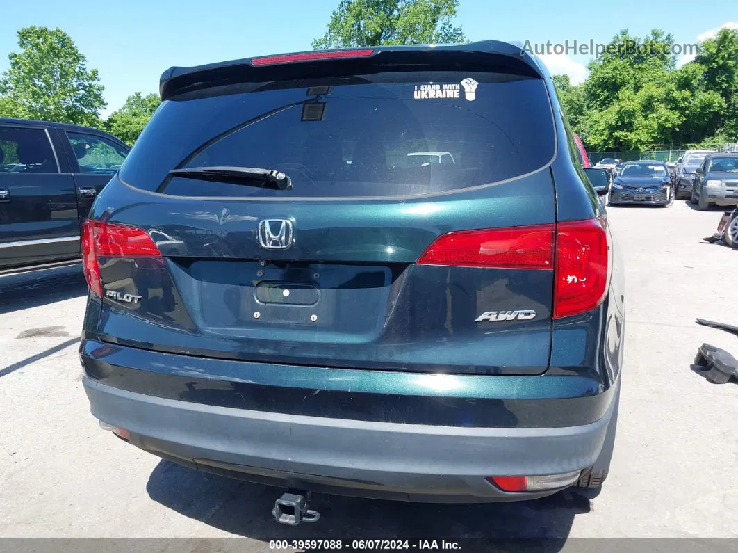 2017 Honda Pilot Ex-l Green vin: 5FNYF6H50HB103565