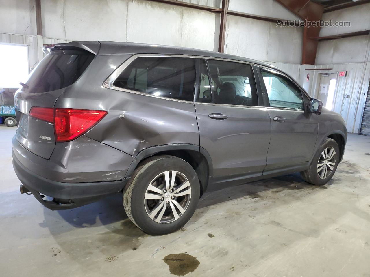 2016 Honda Pilot Exl Gray vin: 5FNYF6H51GB066508