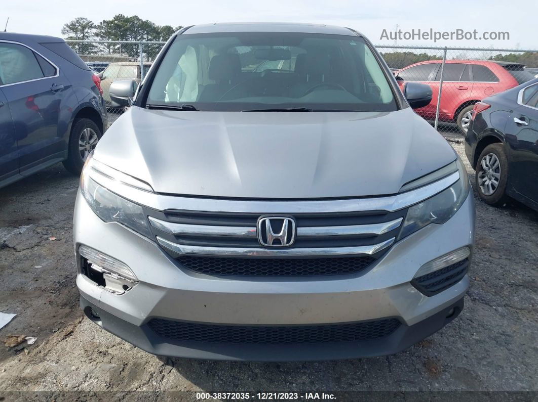 2016 Honda Pilot Ex-l Silver vin: 5FNYF6H51GB119823