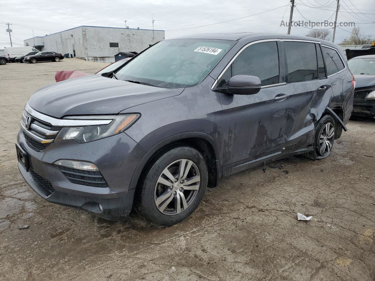 2017 Honda Pilot Exl Gray vin: 5FNYF6H51HB075050