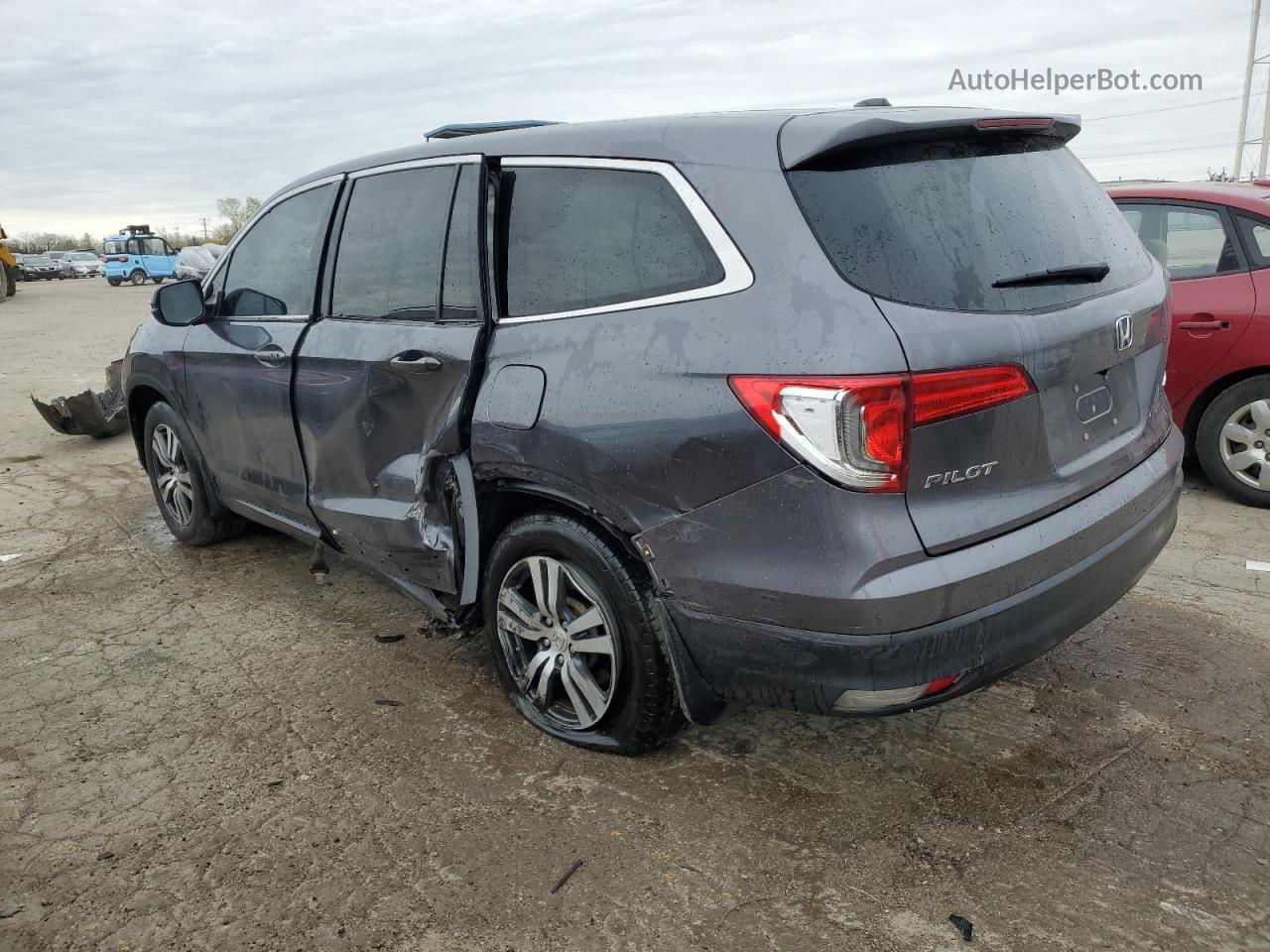 2017 Honda Pilot Exl Серый vin: 5FNYF6H51HB075050