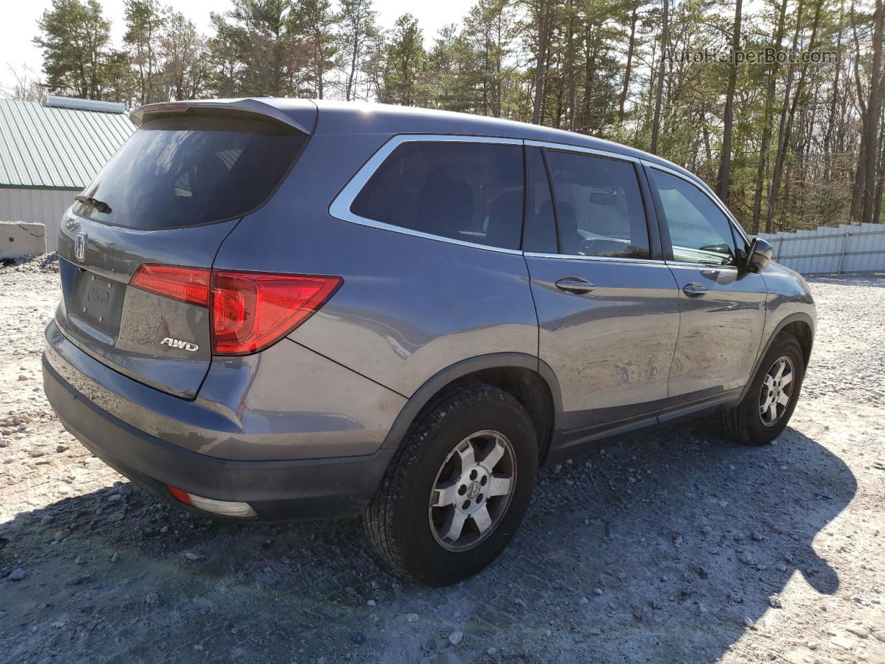 2016 Honda Pilot Exl Gray vin: 5FNYF6H52GB015941