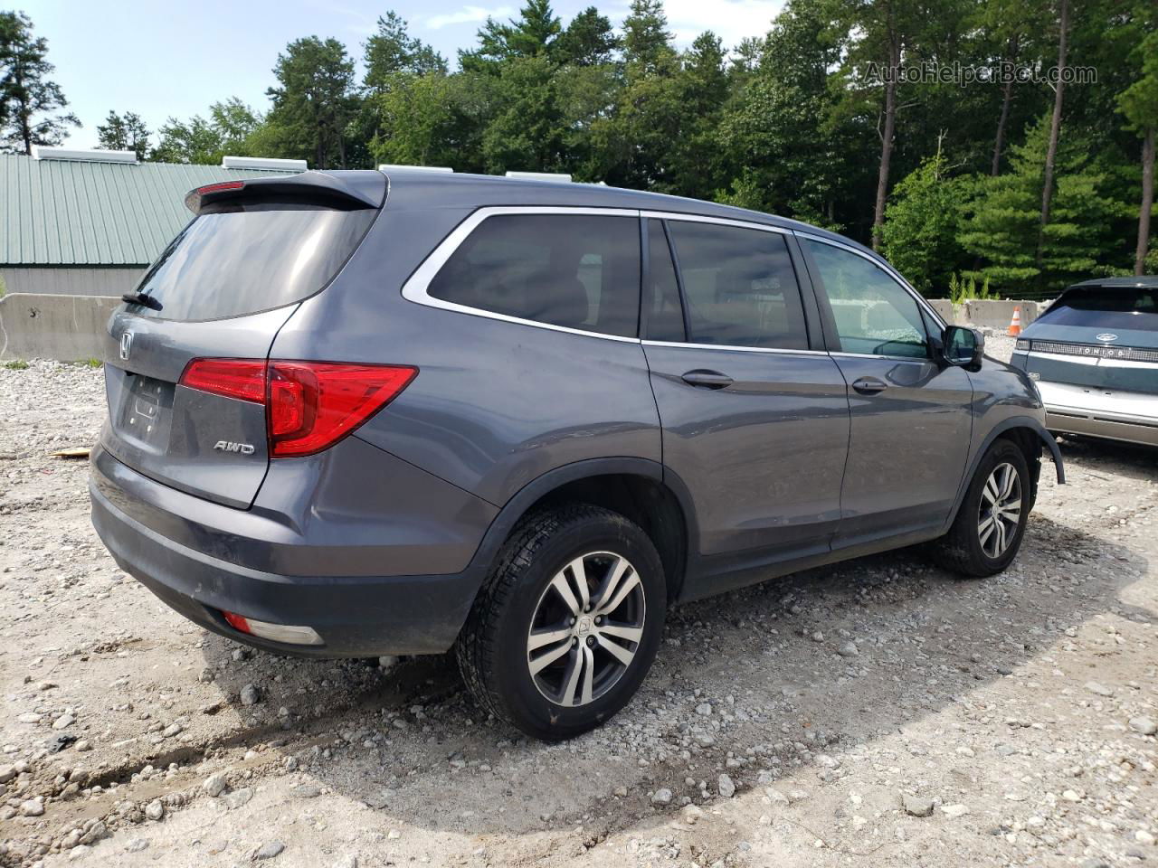 2016 Honda Pilot Exl Gray vin: 5FNYF6H52GB022713