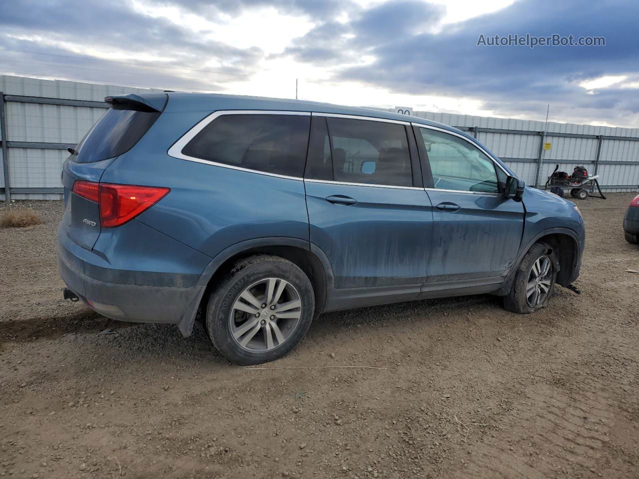 2016 Honda Pilot Exl Blue vin: 5FNYF6H52GB031721