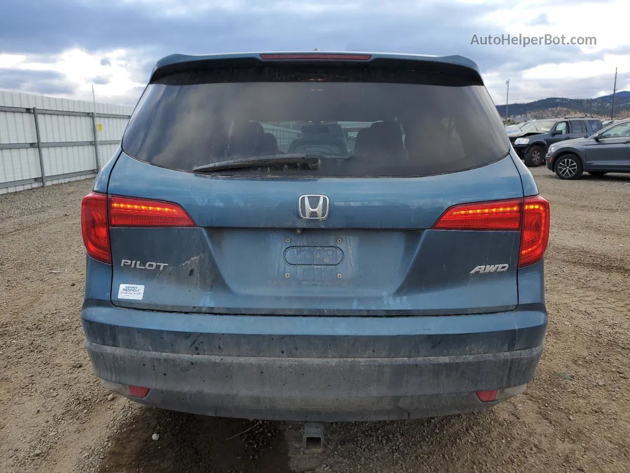 2016 Honda Pilot Exl Blue vin: 5FNYF6H52GB031721