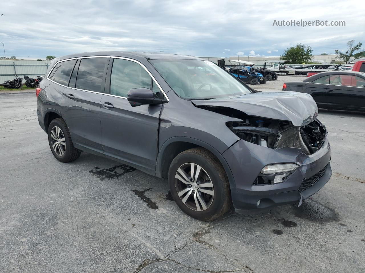 2016 Honda Pilot Exl Угольный vin: 5FNYF6H52GB060457