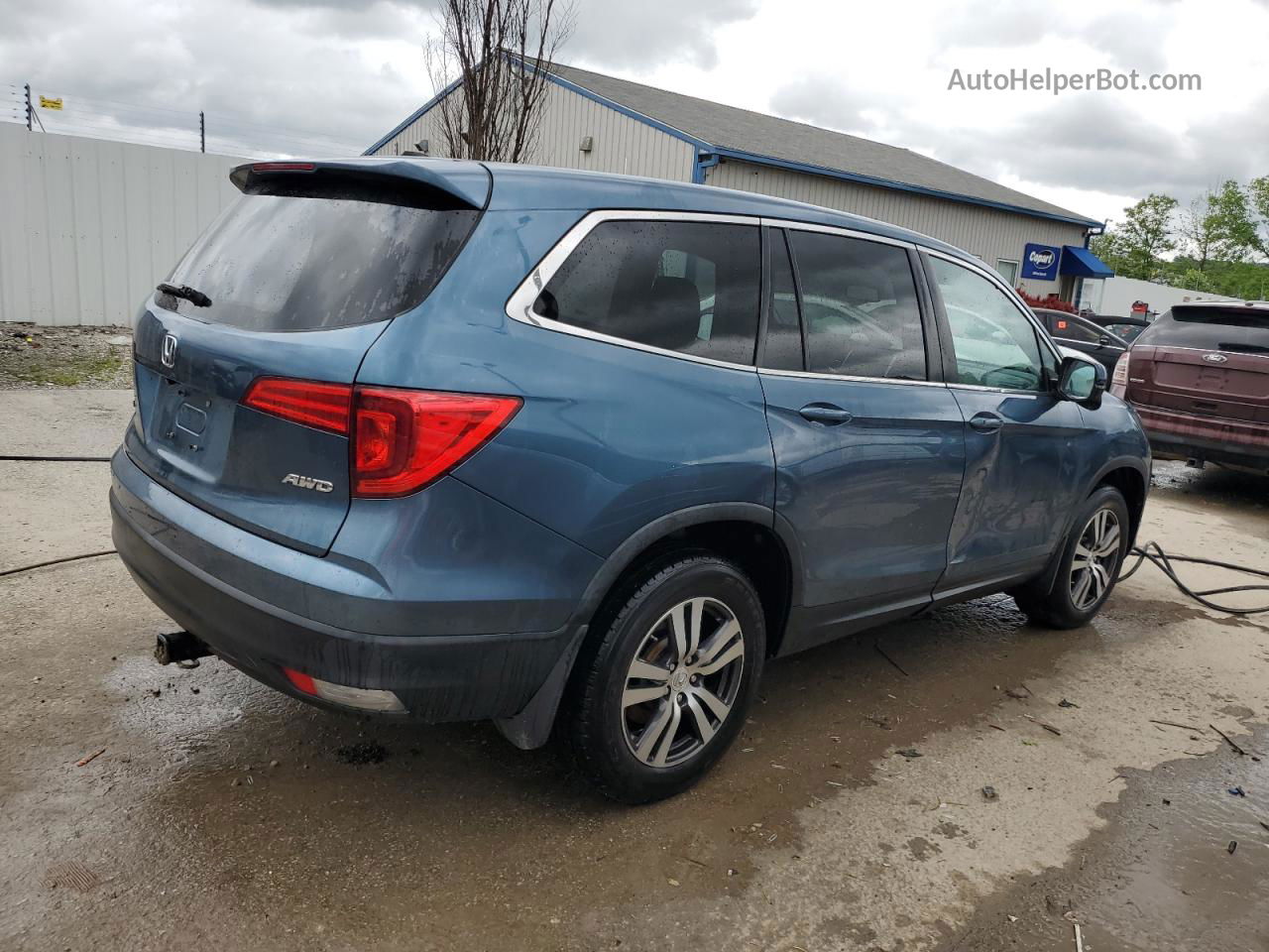 2016 Honda Pilot Exl Blue vin: 5FNYF6H52GB082183