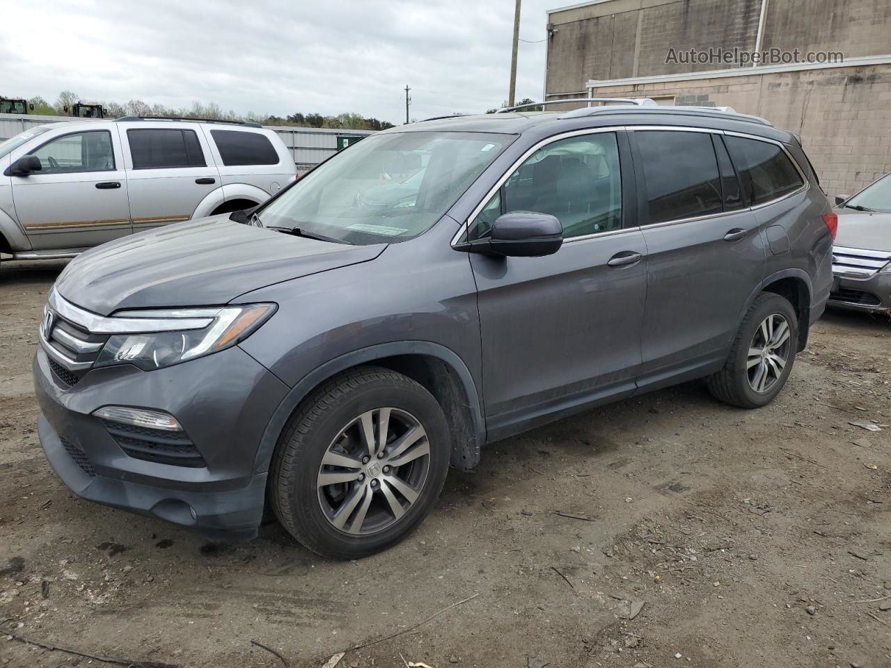 2017 Honda Pilot Exl Угольный vin: 5FNYF6H52HB002530