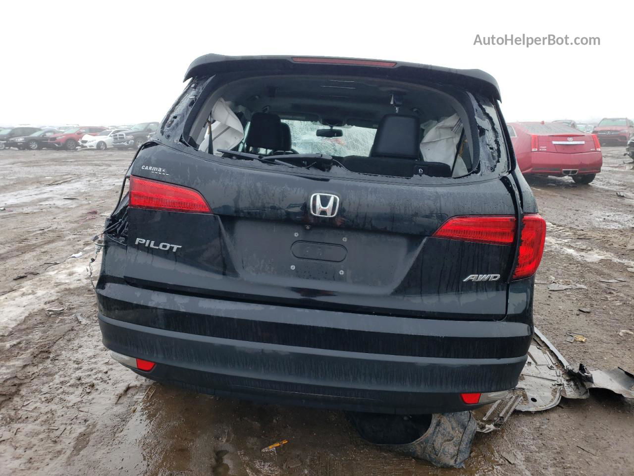 2017 Honda Pilot Exl Черный vin: 5FNYF6H52HB083898