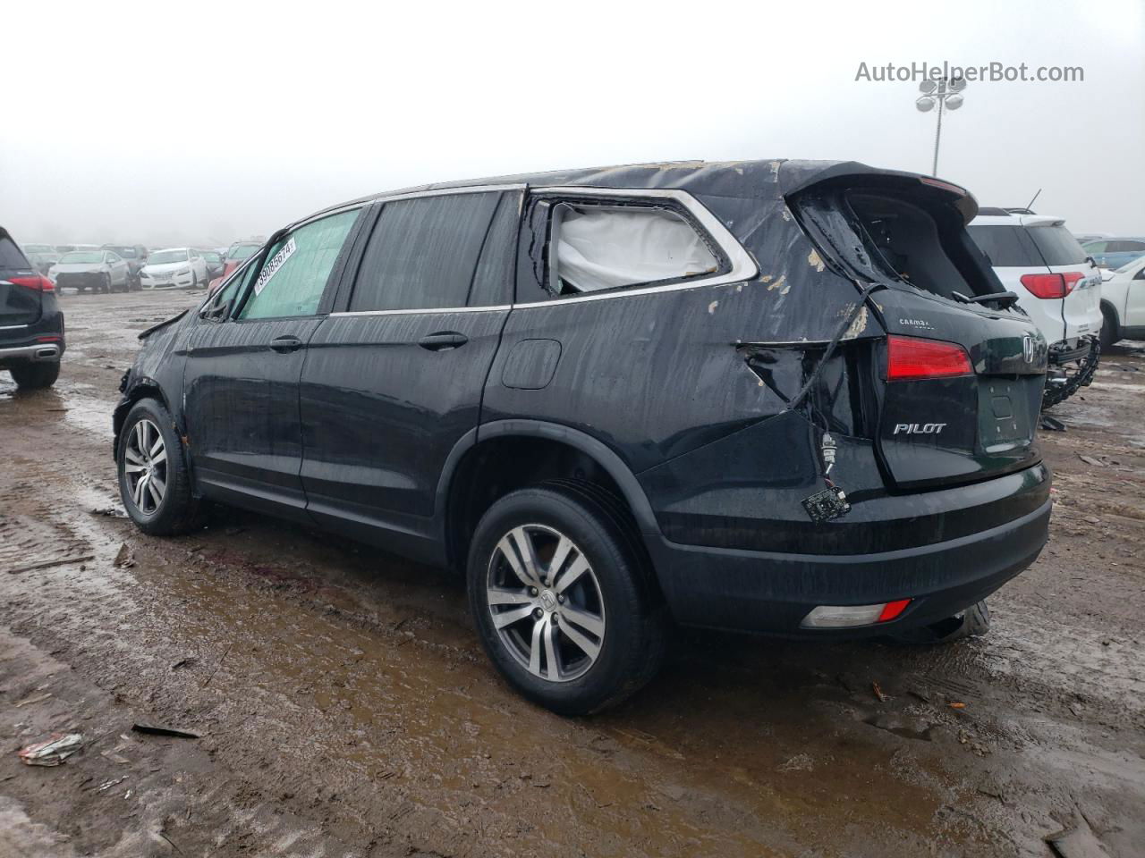 2017 Honda Pilot Exl Черный vin: 5FNYF6H52HB083898