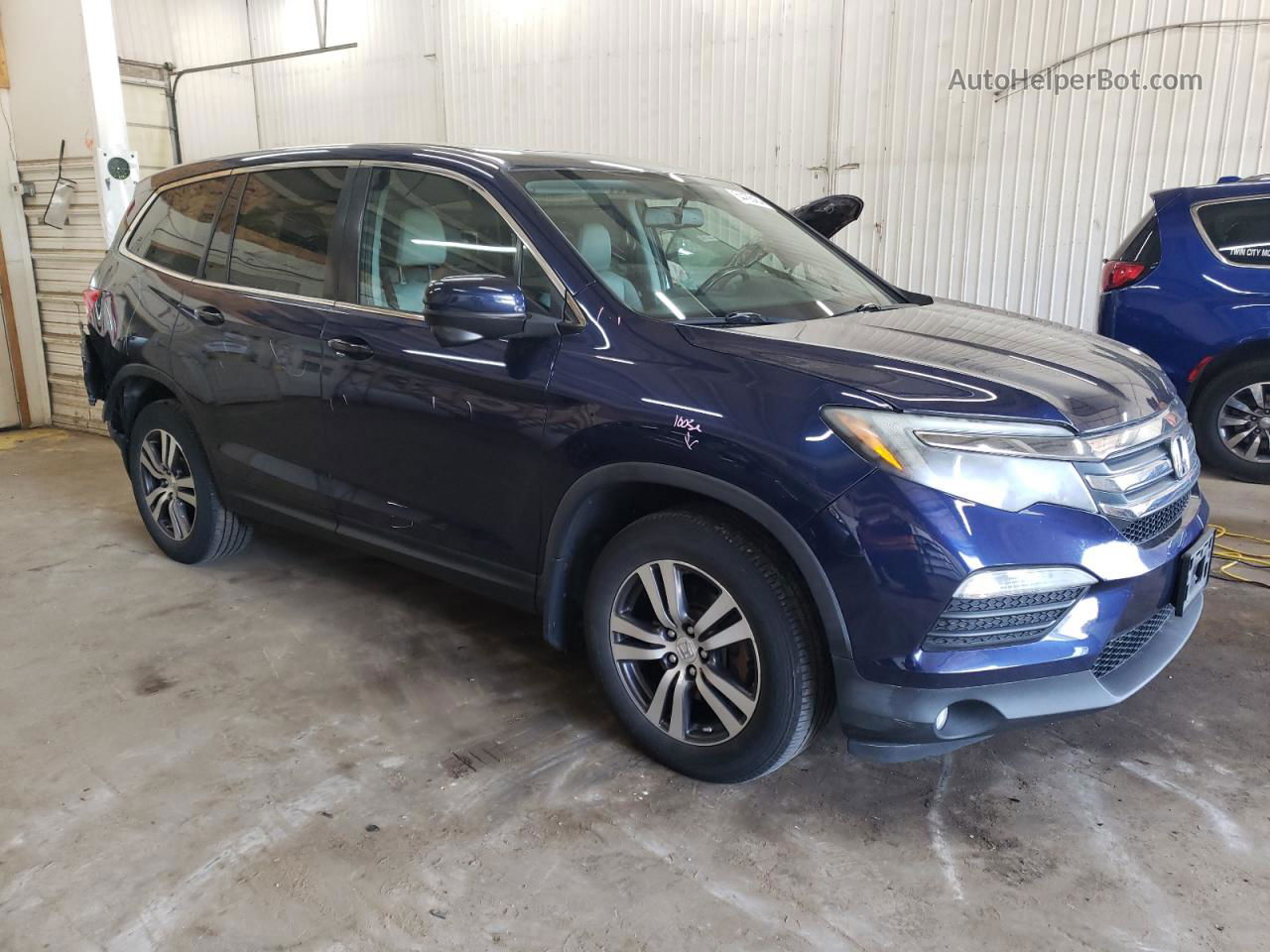 2016 Honda Pilot Exl Blue vin: 5FNYF6H53GB048799