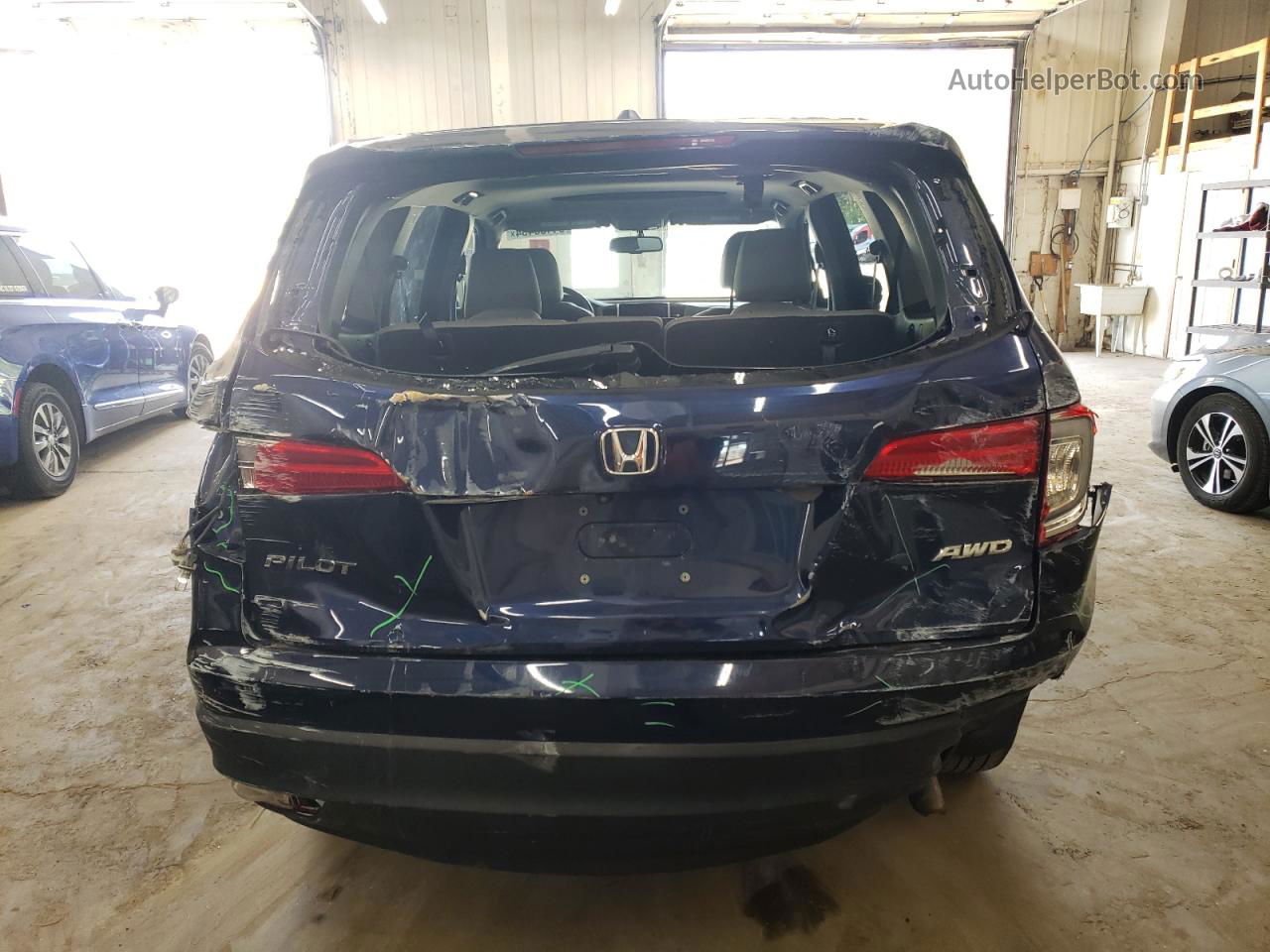 2016 Honda Pilot Exl Blue vin: 5FNYF6H53GB048799