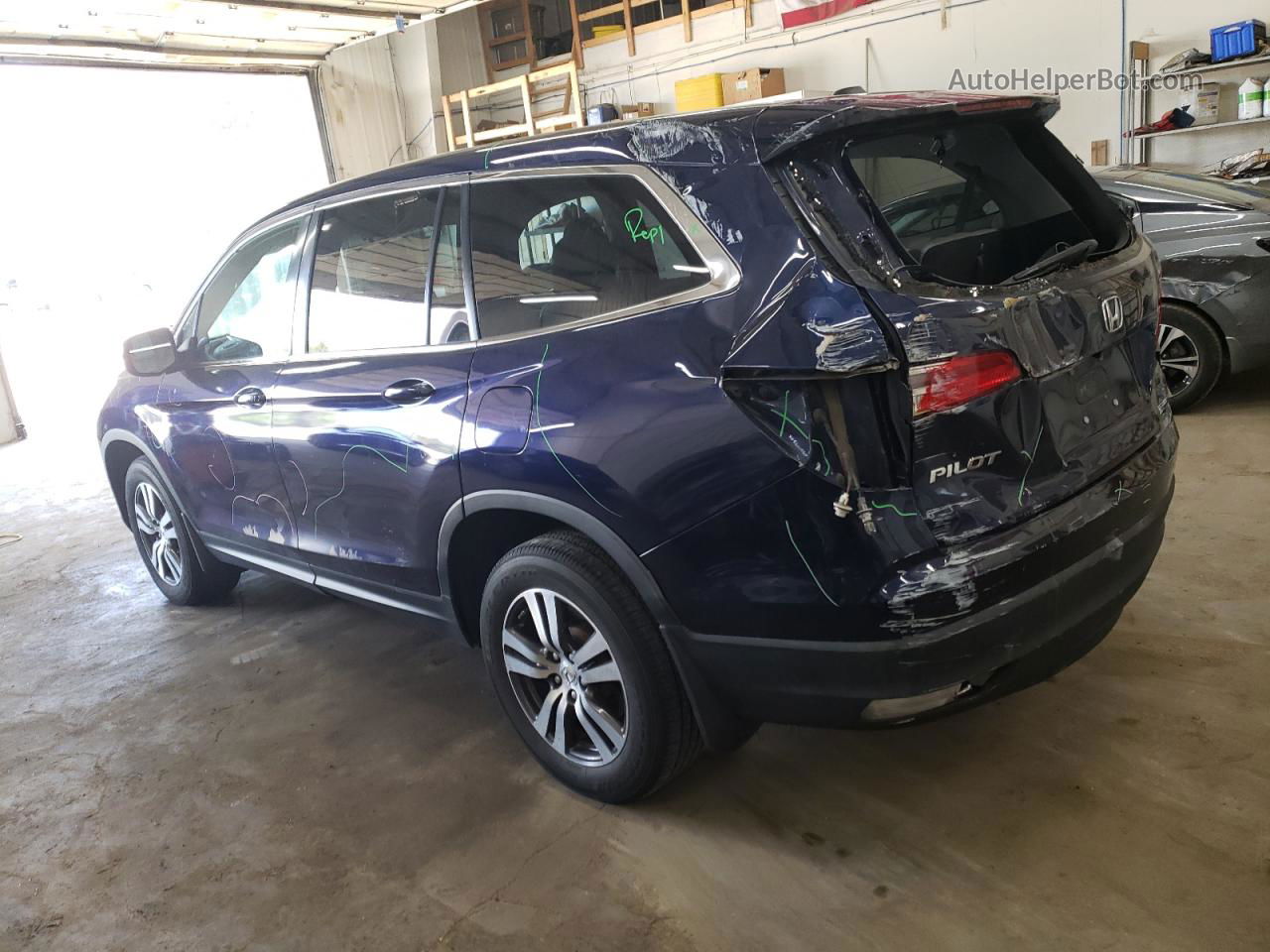 2016 Honda Pilot Exl Blue vin: 5FNYF6H53GB048799